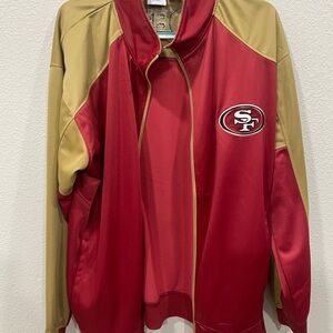 49ers NFL Team Jacket – 2XT – Red/Gold – Big & Tall